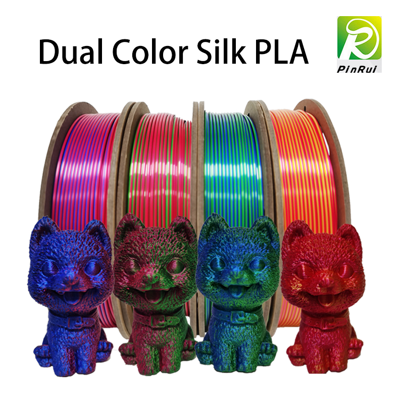 PLA -Filament -Seide Dual -Farb -Filament, 1,75 mm 3D -Filament, 3D -Druckerfilament